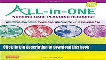 [Popular] Books All-in-One Nursing Care Planning Resource: Medical-Surgical, Pediatric, Maternity,