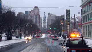 Philadelphia Snow Blizzard Jonas in 4k (Jan 23 2016)