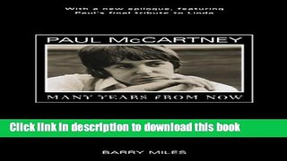 [Download] Paul McCartney: Many Years From Now Kindle Free