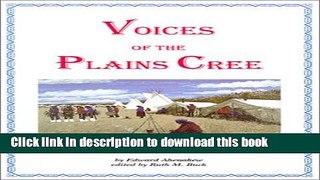 [Popular] Books Voice of the Plains Cree Free Online