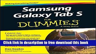 [Download] Samsung Galaxy Tab S For Dummies Paperback Collection