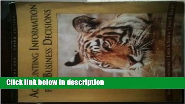 [PDF] Accounting Information for Business Decisions, 3rd edition Ebook Online
