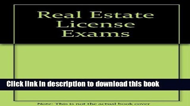 [Read PDF] Real Estate License Exams (Arco professional career examination series) Ebook Online