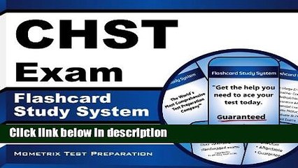 Download CHST Exam Flashcard Study System: CHST Test Practice Questions   Review for the