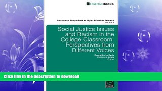 READ THE NEW BOOK Social Justice Issues and Racism in the College Classroom: Perspectives from