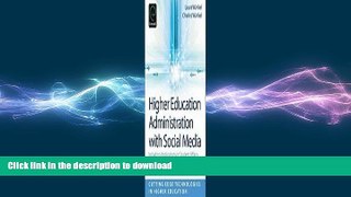 FAVORIT BOOK Higher Education Administration With Social Media (11) by Wankel, Laura A [Paperback
