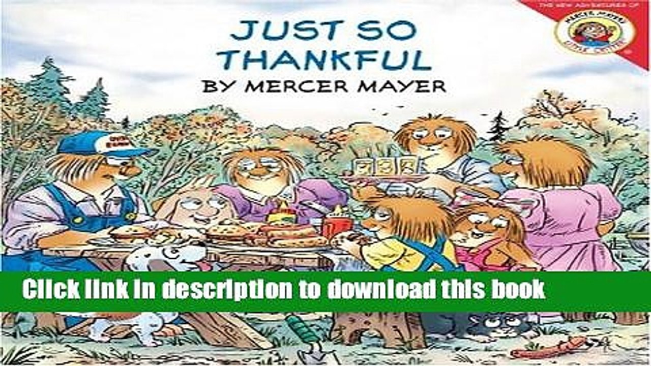 [Download] Just So Thankful (Little Critter) Kindle Collection