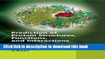 [PDF] Prediction of Protein Structures, Functions, and Interactions E-Book Online