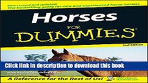 [Popular] Horses For Dummies Kindle OnlineCollection