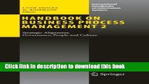 [PDF Kindle] Handbook on Business Process Management 2: Strategic Alignment, Governance, People