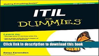 [Download] ITIL For Dummies Paperback Online