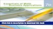 [Read PDF] Essentials of Math with Business Applications, Student Edition Download Online