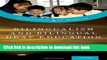 [PDF] Bilingualism and Bilingual Deaf Education (Perspectives on Deafness) Download Full Ebook