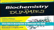 [Popular] Biochemistry For Dummies Hardcover OnlineCollection