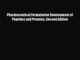 [PDF] Pharmaceutical Formulation Development of Peptides and Proteins Second Edition Download
