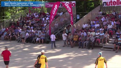 Présentation des finales, Sport Boules, Gap 2016