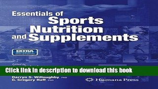 Download Essentials of Sports Nutrition and Supplements Book Free