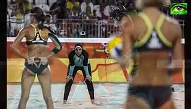 Amazing Winning Of Muslim Player In Beach Volleyball At Rio Olympics 2016