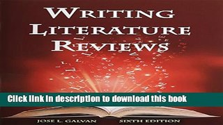 [Popular] Books Writing Literature Reviews: A Guide for Students of the Social and Behavioral