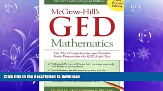 READ THE NEW BOOK McGraw-Hill s GED Mathematics : The Most Comprehensive and Reliable Study