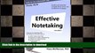 PDF ONLINE Effective notetaking 2nd ed: Strategies to help you study effectively FREE BOOK ONLINE