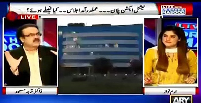 Those Who Cant Face Me Will Face Tankers ? Actually They are Coward People - Shahid Masood Bashing PMLN