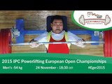 Men's -54 kg | 2015 IPC Powerlifting European Open Championships, Eger