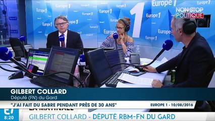 Gilbert Collard avoue sa passion pour l'escrime qu'il pratique depuis 30 ans