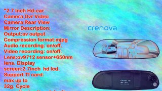 2.7 Inch Hdcar Camera Dvr Video Camera Rear