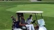 Stephen Curry joue au golf avec Barack Obama