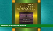 FAVORIT BOOK College Success Simplified Plus NEW MyStudentSuccessLab -- Access Card Package (3rd