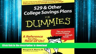EBOOK ONLINE 529 and Other College Savings Plans For Dummies READ PDF FILE ONLINE