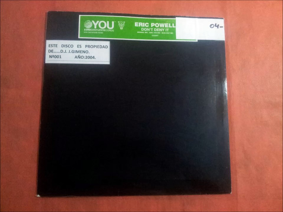 ERIC POWELL.(DON'T DENY IT.(CARL COX MIX.)(12''.)(2004.)