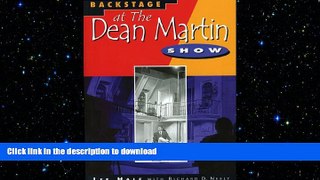 EBOOK ONLINE  Backstage at the Dean Martin Show  BOOK ONLINE