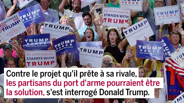 Allusion à l’usage de la violence contre Clinton, Trump scandalise