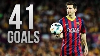 Lionel Messi All 41 Goals ● 2013   2014 ( KEAN KEEGAN )