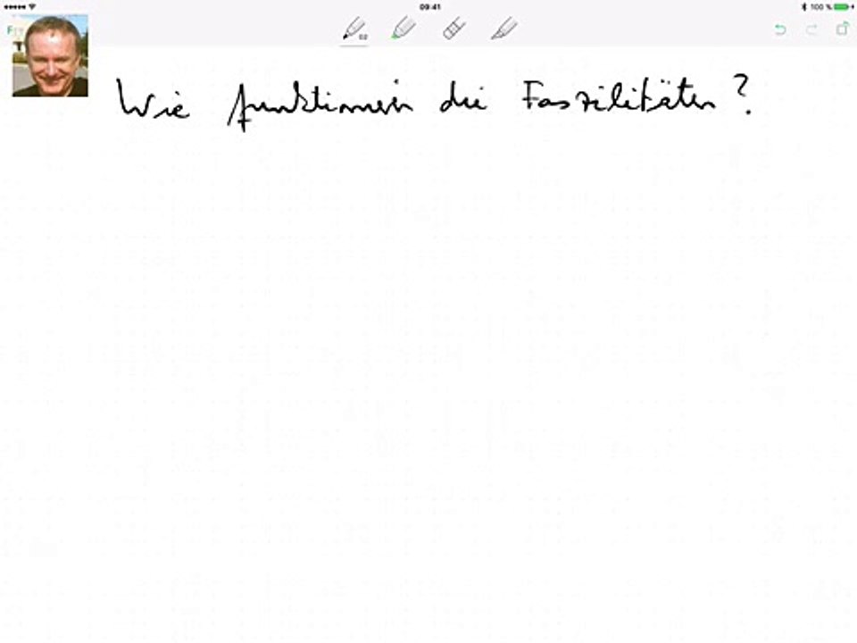 Wie funktionieren die Faszilitäten?