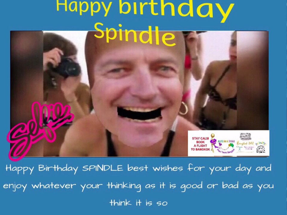 happy birthday spindle