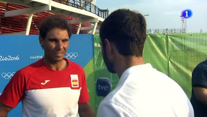 Rafael Nadal Interview / R2 at 2016 Rio Olympics (in Spanish)