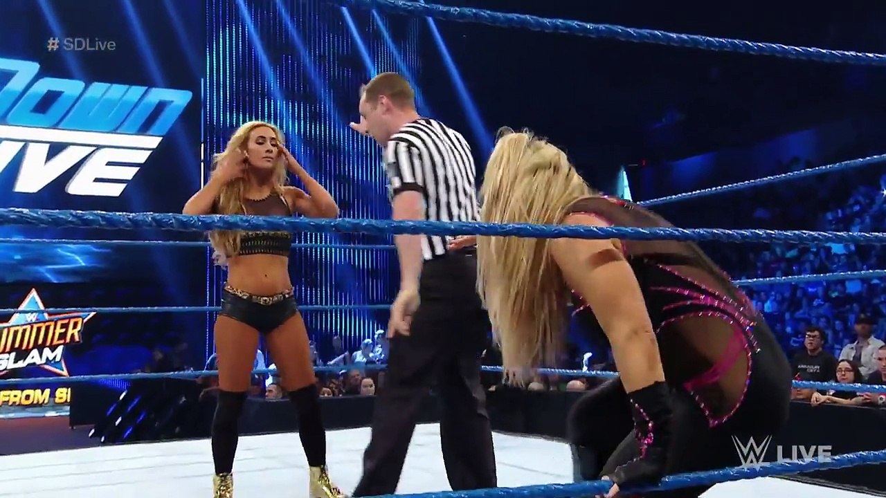 Carmella vs. Natalya- SmackDown Live, Aug. 9, 2016 - YouTube