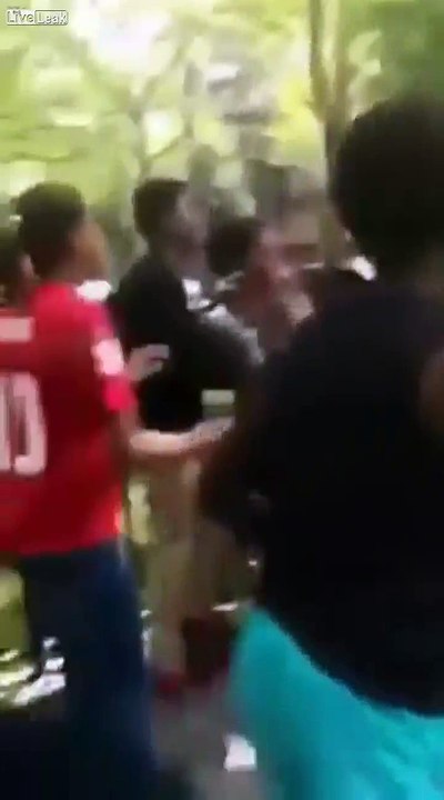 Ce papa sauve sa fille qui se fait frapper par un groupe de jeunes