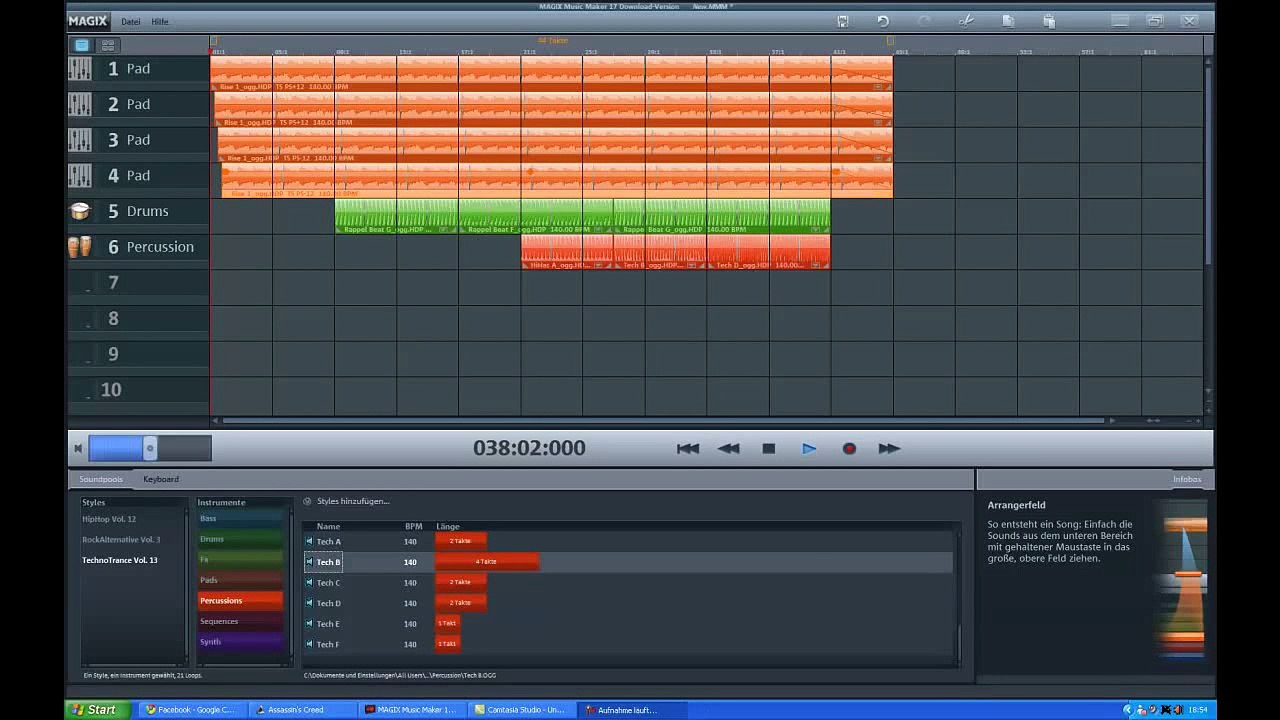 Magix Music Maker 17 - Techno Sample