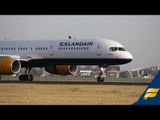 Boeing 757 landing into Schiphol | IcelandAir