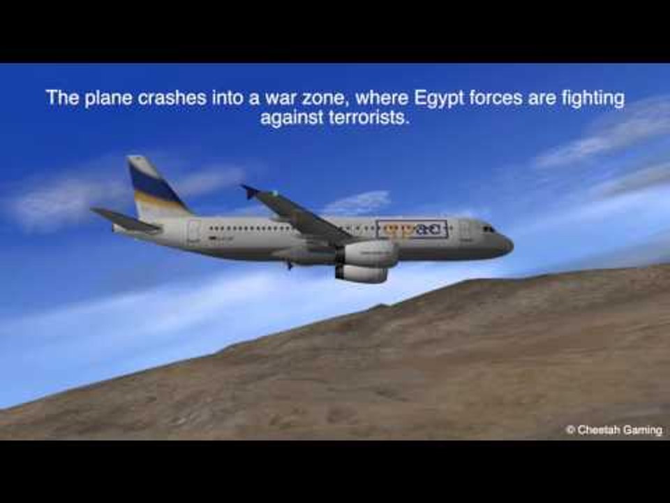 METROJET EGYPT CRASH DAY 1 SIMPLE ANIMATION