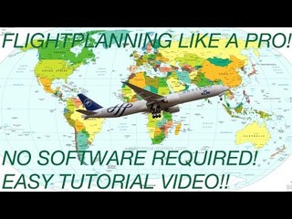 PROFESSIONAL FLIGHT PLANNING FOR X-PLANE AND FSX | Without ANY Software!