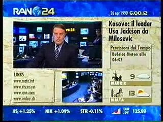 inizio delle trasmissioni rai news 26/04/99
