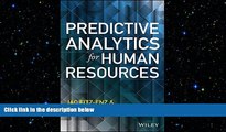 EBOOK ONLINE  Predictive Analytics for Human Resources (Wiley and SAS Business Series)  DOWNLOAD