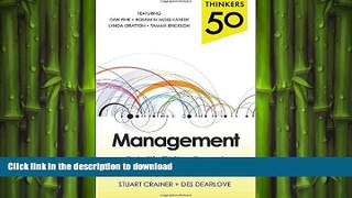 READ THE NEW BOOK Thinkers 50 Management: Cutting Edge Thinking to Engage and Motivate Your