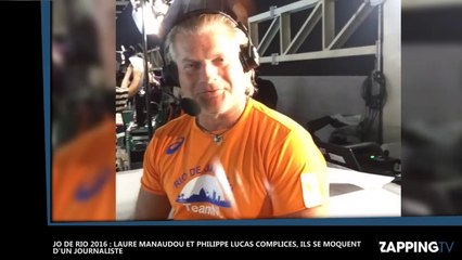 JO de Rio 2016 : Laure Manaudou et Philippe Lucas complices, leur blague douteuse à un journaliste (Vidéo)