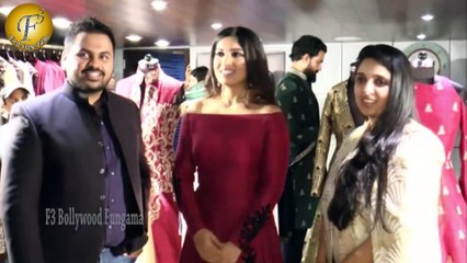BRIDAL PREVIEW BY SONAM & PARAS MODI OF SVA WITH BHUMI PEDNEKAR